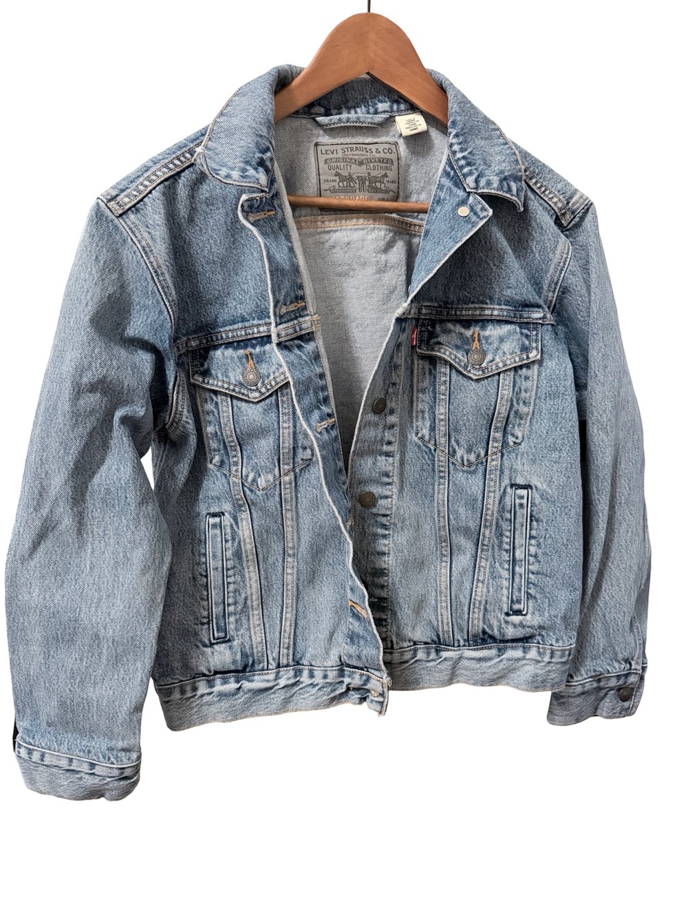 Levi’s x Google Jacquard Smart Trucker Denim Jacket L + Electronic Tag Rare